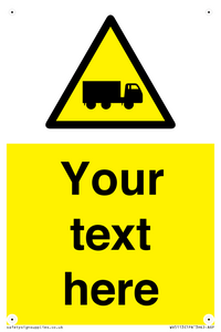 Custom Lorry Hazard Sign